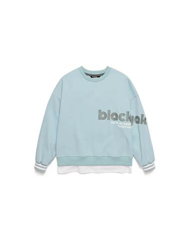 블랙야크 키즈 [보리보리] BK여아가오리핏 맨투맨티셔츠 M1BKTSW1908-MI