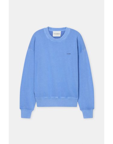 클로즈드 오가닉 코튼 라운드넥 긴팔 맨투맨 C95221-47V-13-552 MOONLEAF BLUE