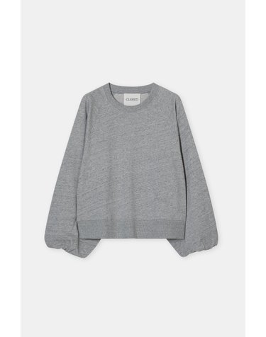 클로즈드 코튼 래글런 크루넥 루즈핏 맨투맨 C95744-47A-EM-127 LIGHT GREY MELANGE