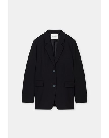 클로즈드 레귤러핏 싱글 블레이저 C97148-37A-22-100 BLACK