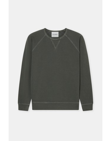 클로즈드 오가닉 코튼 워시드 래글런 맨투맨 C85777-47V-13-609 DARK OLIVE GREEN