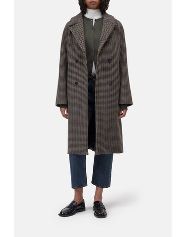 클로즈드 하운드투스 울 혼방 더블 코트 C97540-64M-22-686 JUNIPER GREEN