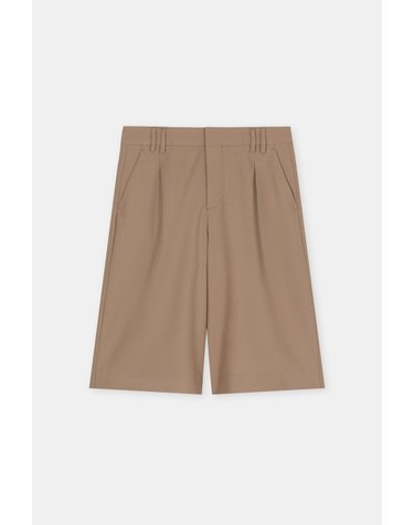 클로즈드 울 혼방 플리츠 버뮤다 팬츠 C92404-35P-22-939 HAZEL BEIGE