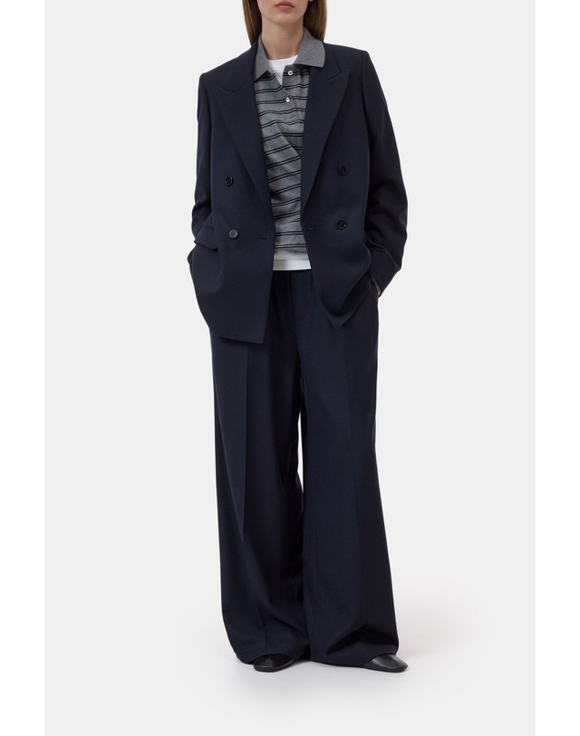 클로즈드 클로즈드 슬림핏 울 블렌드 더블 블레이저 C97884-355-22-568 DARK NIGHT 네이비 착용컷