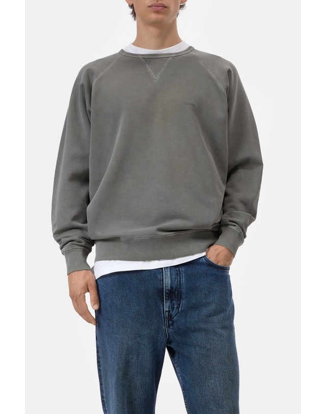 클로즈드 클로즈드 오가닉 코튼 워시드 래글런 맨투맨 C85777-47V-13-609 DARK OLIVE GREEN 그린 착용컷