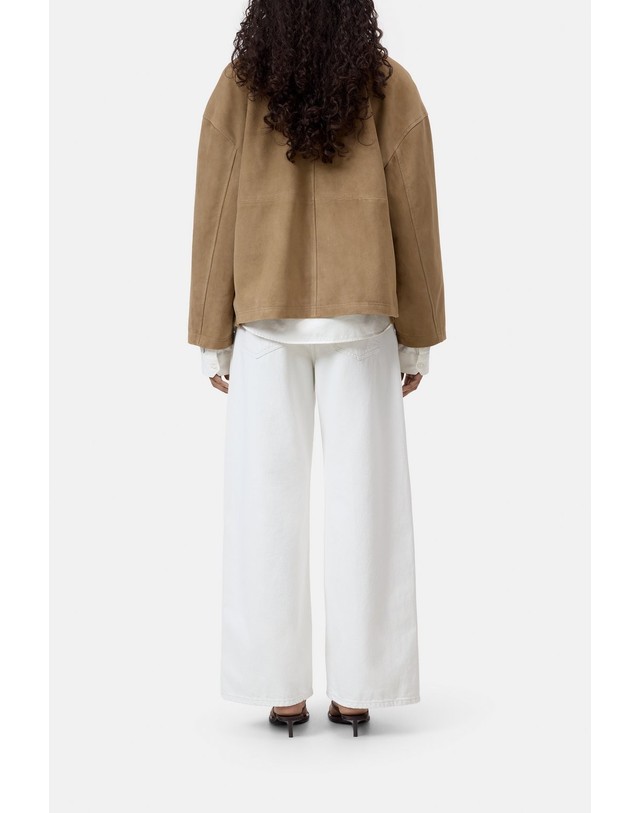 클로즈드 클로즈드 고트스킨 스웨이드 워커 자켓 C97503-81G-22-982 SAND BEIGE 베이지 착용컷