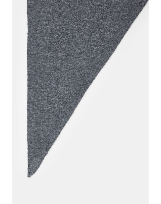 클로즈드 클로즈드 알파카 울 혼방 삼각 스카프 C90821-98C-22-164 DARK GREY MELANGE 그레이 착용컷