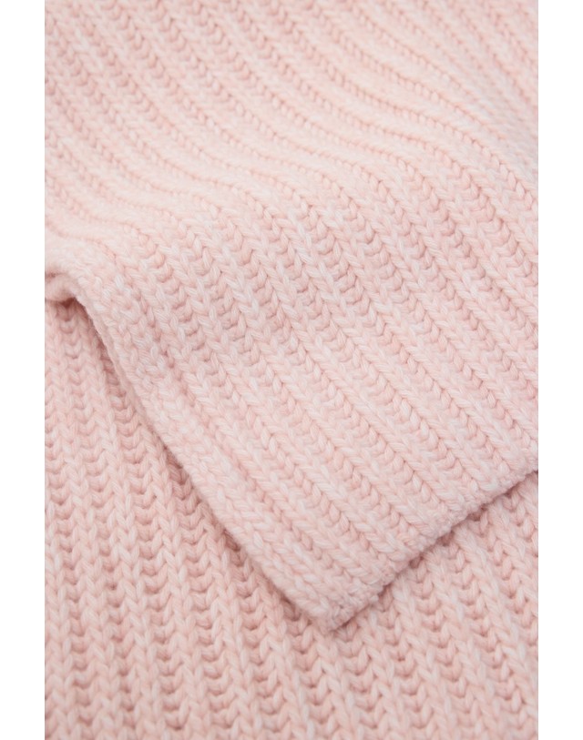 클로즈드 클로즈드 와이드 골지 니트 울 머플러 C90825-964-M8-862 ROSEWATER PINK 핑크 착용컷