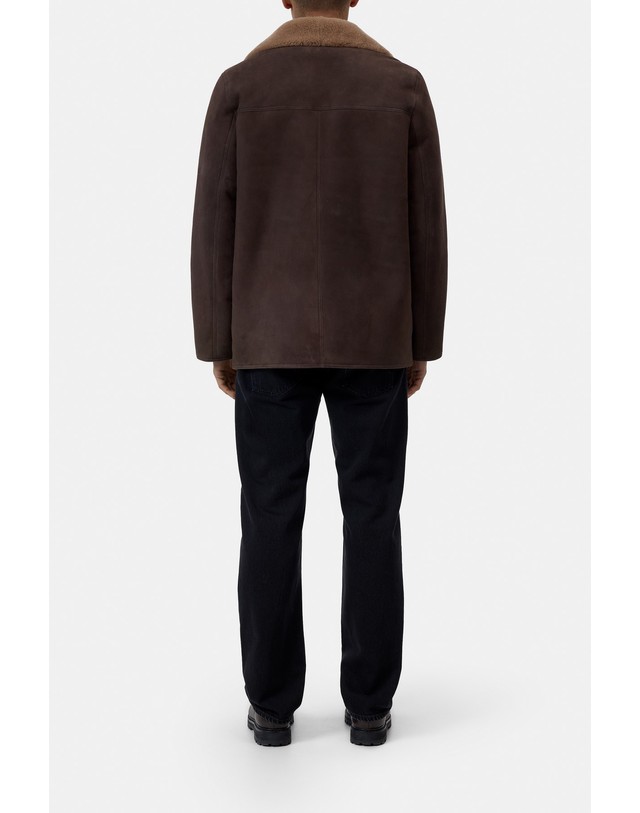클로즈드 클로즈드 램스킨 시어링 스웨이드 자켓 C87888-82X-22-765 ESPRESSO BROWN 초콜릿 착용컷