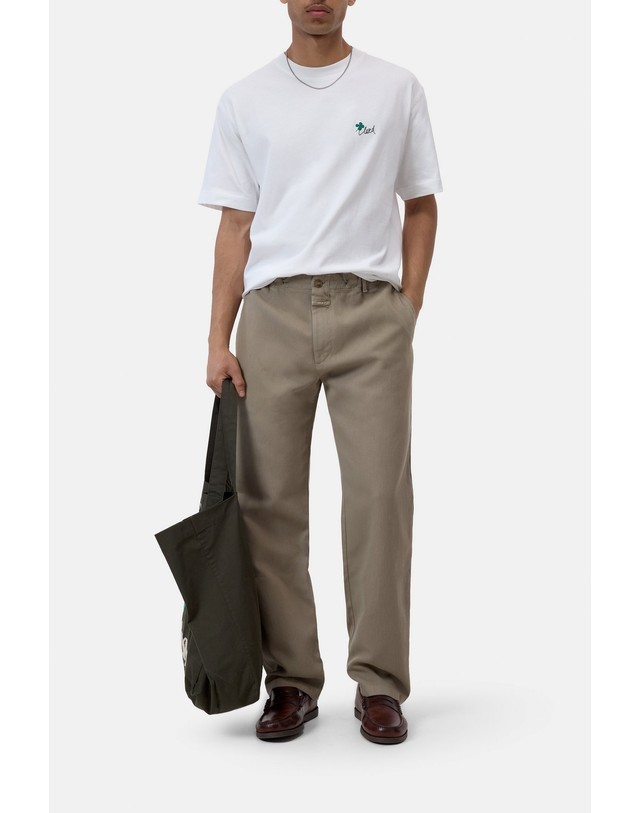 클로즈드 클로즈드 릴렉스핏 라운드넥 반팔 티셔츠 C85602-44H-PR-200 WHITE 화이트 착용컷