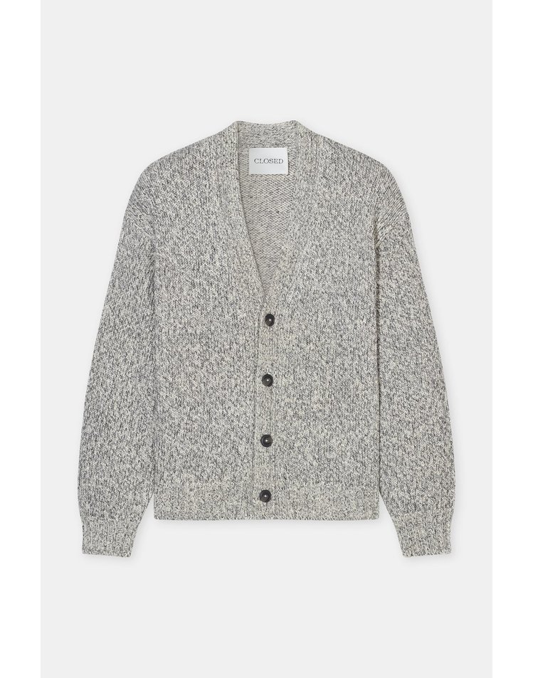 Closed [해외] 클로즈드 브이넥 레귤러핏 코튼 가디건 C86104-95L-M8-160 MUSHROOM GREY