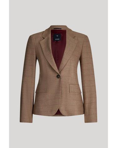 주프 레귤러핏 체크 블레이저 자켓 30047936-10020167-995 BEIGE
