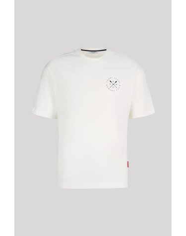 주프 코튼 라운드넥 로고 반팔 티셔츠 30103416-10019365-107 OFFWHITE
