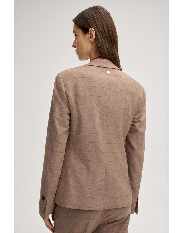 조프 주프 주프 레귤러핏 체크 블레이저 자켓 30047936-10020167-995 BEIGE 카멜 착용컷