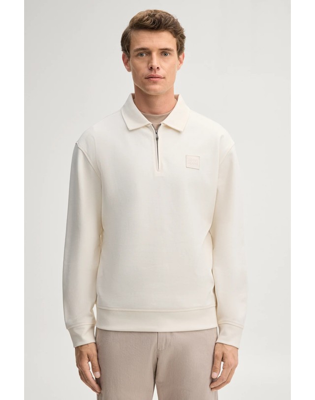 조프 주프 주프 루즈핏 하프집업 폴로 맨투맨 30103327-10100752-107 OFFWHITE 아이보리 착용컷