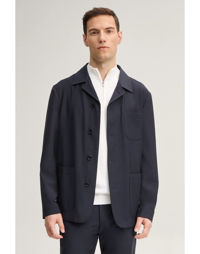 조프 주프 주프 슬림핏 울 혼방 오버셔츠 자켓 30104379-10101517-401 NAVY 네이비 착용컷