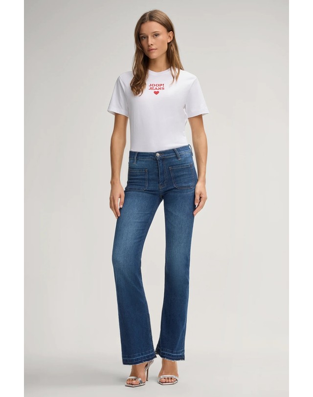 조프 주프 주프 하이웨스트 부츠컷 청바지 30048907-10019648-416 MID BLUE DENIM 블루 착용컷