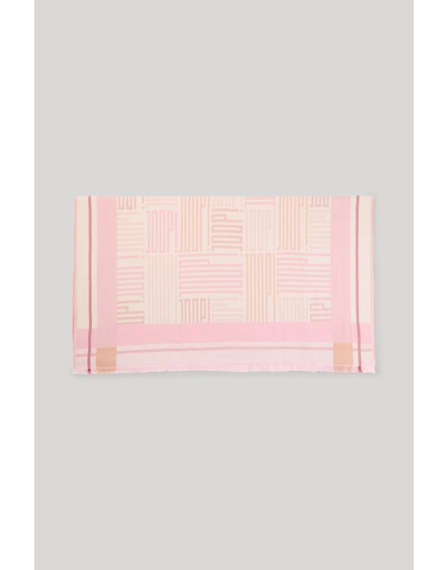 조프 주프 주프 콘플라워 코튼 모달 스카프 30100558-10018785-694 BEIGE/ROSE 핑크 착용컷