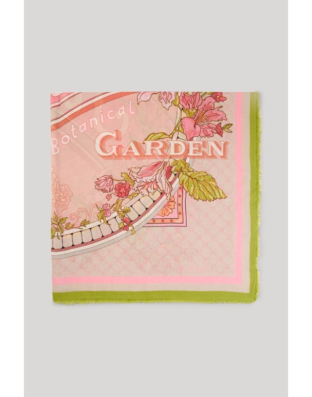 조프 주프 주프 콘플라워 프레이드 스카프 30103553-10018933-692 BEIGE/ROSE 멀티컬러 착용컷