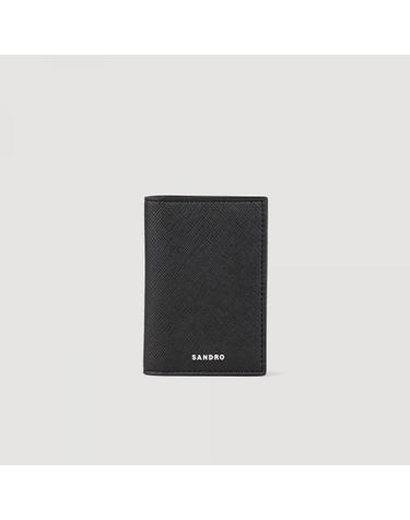 산드로 사피아노 플랩 반지갑 SHAPM00258_20 SCHWARZ