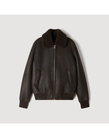 산드로 시어링 플라이트 블루종 재킷 SHPBL01375_84 KHAKI