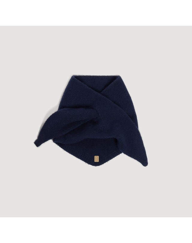산드로 산드로 울 캐시미어 니트 반다나 SFABO01034_451 NAVY 네이비 착용컷