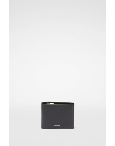 질샌더 지퍼 포켓 카프레더 반지갑 J25UI0002P5995001 SCHWARZ