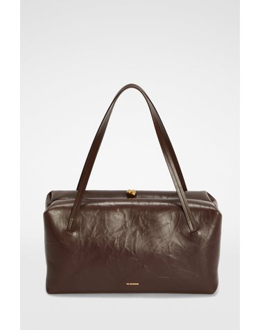 질샌더 미디엄 레더 숄더백 J08WD0065P5636601 CHOCOLATE PLUM