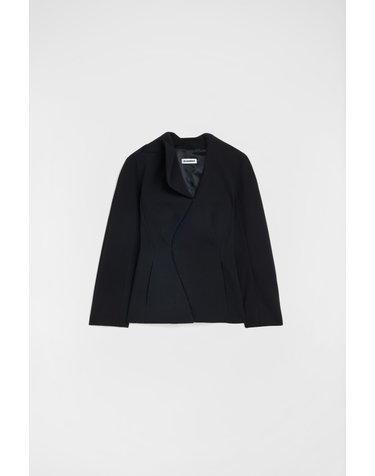 질샌더 울 사블레 테일러드 자켓 J03BN0227J40424001 SCHWARZ
