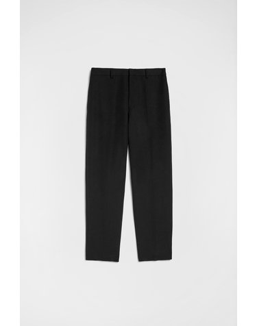 질샌더 울 테이퍼드 크롭 슬랙스 팬츠 J21KA0011J40002001 SCHWARZ