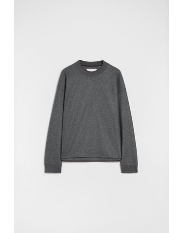 질샌더 멜톤 울 라운드넥 긴팔 맨투맨 J22GU0112J40045032 ASH GREY