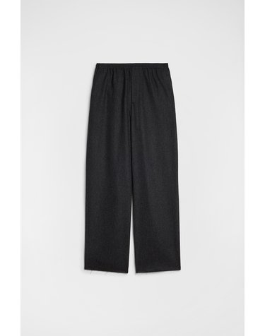 질샌더 울 플란넬 루즈핏 밴딩 팬츠 J22KA0406J40333013 STORM GREY
