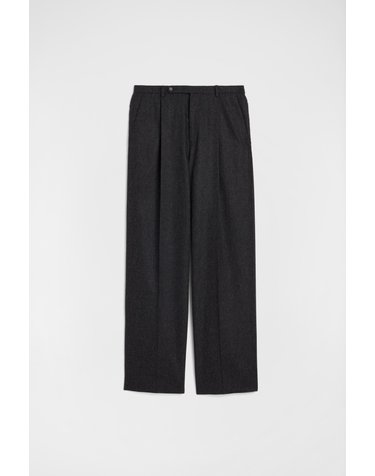 질샌더 울 플란넬 와이드 팬츠 J21KA0359J40333013 STORM GREY