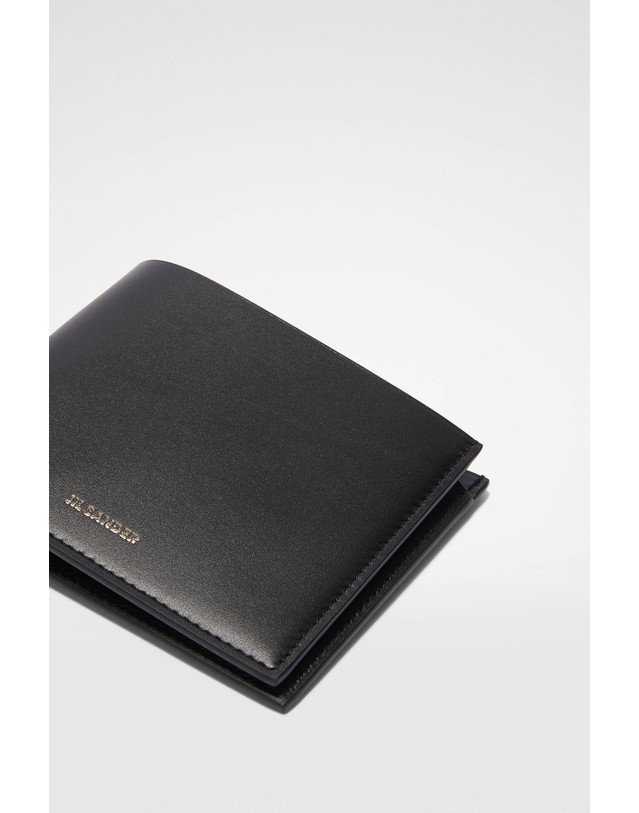 질샌더 질샌더 지퍼 포켓 카프레더 반지갑 J25UI0002P5995001 SCHWARZ 블랙 착용컷
