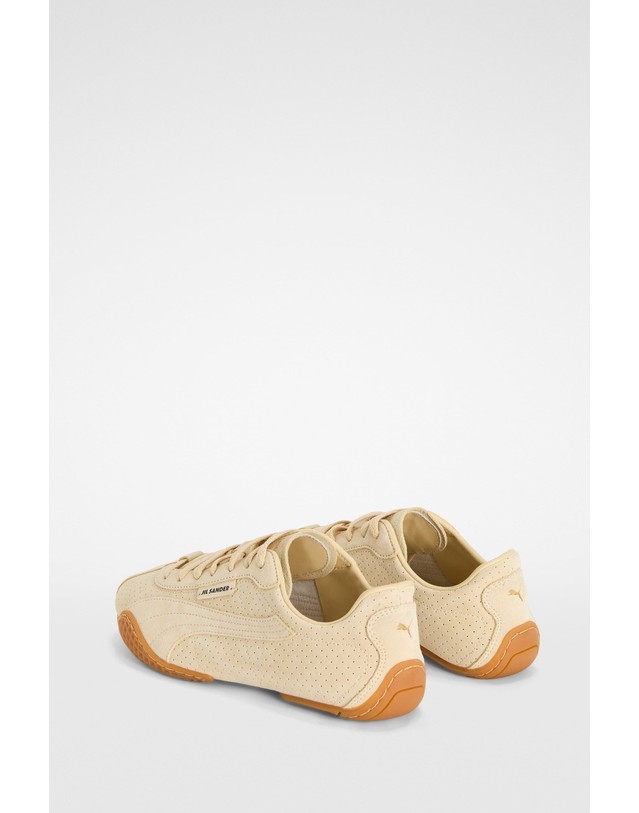질샌더 질샌더 K스트리트 스웨이드 스니커즈 J34WS0003P8572200 BEIGE CANVAS 베이지 착용컷