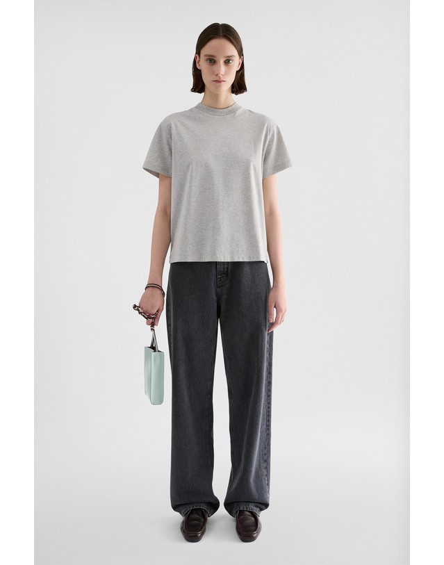 질샌더 질샌더 로고 라운드넥 반팔 티셔츠 3팩 J02GC0161JTN254964 GREEN/WHITE/GREY 멀티컬러 착용컷