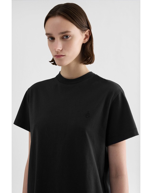 질샌더 질샌더 라운드넥 반팔 티셔츠 3팩 J02GC0161JTN254000 SCHWARZ/WEISS/BLAU 멀티컬러 착용컷
