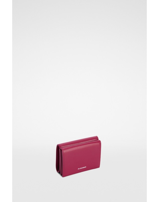 질샌더 질샌더 카프스킨 레더 미니 지갑 J07UI0011P5355515 FUCHSIA 핑크 착용컷