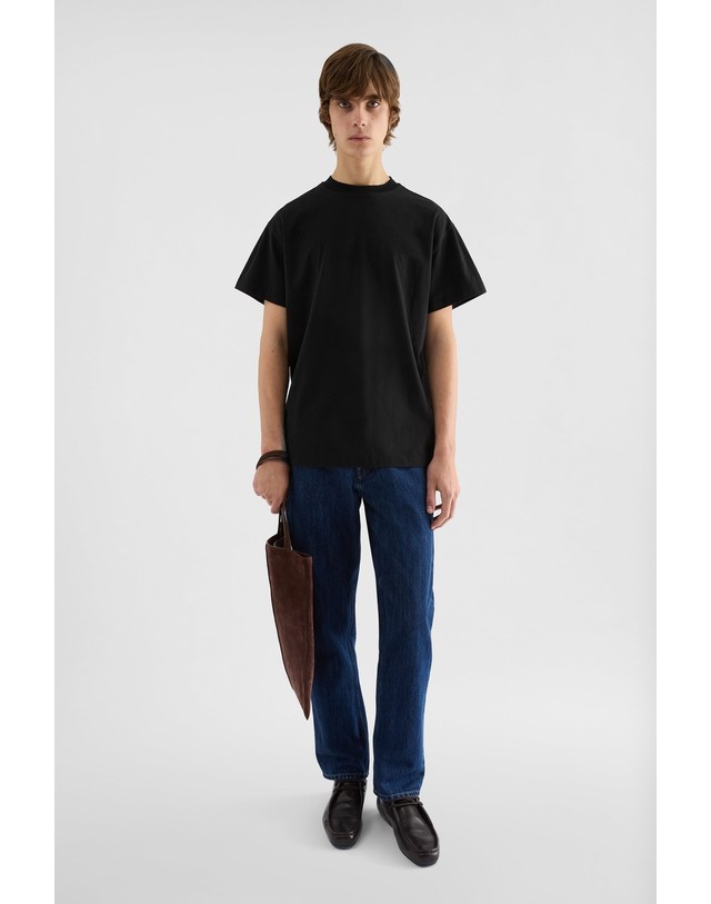 질샌더 질샌더 라운드넥 반팔 티셔츠 3팩 J22GC0272JTN254000 SCHWARZ/WEISS/BLAU 멀티컬러 착용컷