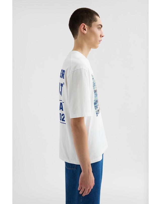질샌더 질샌더 오버핏 그래픽 반팔 코튼 티셔츠 J21GC0199J20362992 MEDIUM SHADE PHOTOGRAPH 아이보리 착용컷