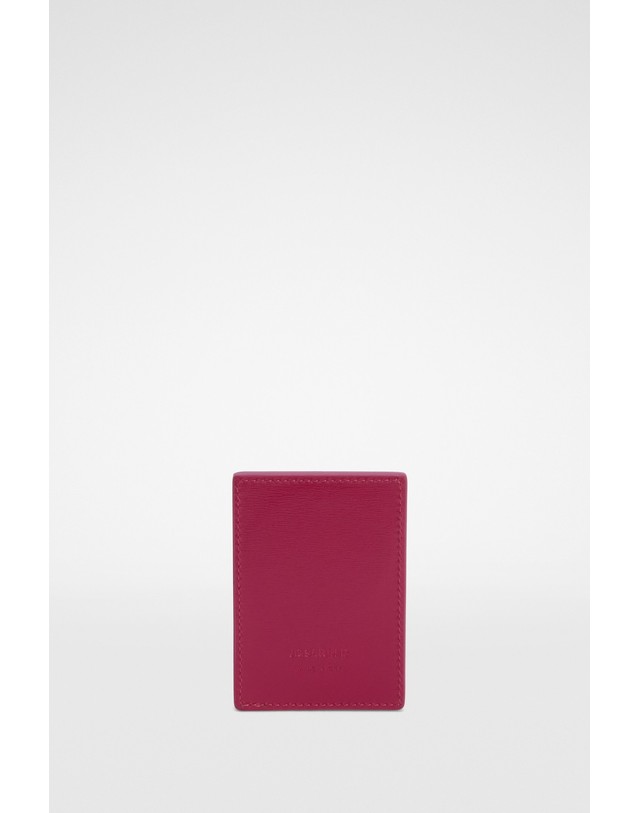 질샌더 질샌더 가죽 마그네틱 카드지갑 J10VL0036P6986515 FUCHSIA 핑크 착용컷