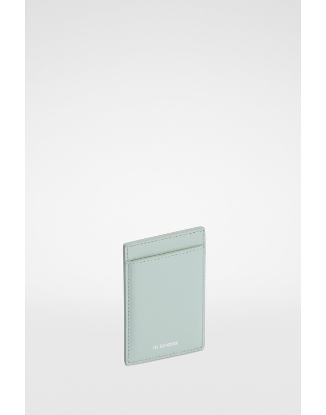 질샌더 질샌더 마그네틱 가죽 카드지갑 J10VL0036P6986442 JADE 밝은연두 착용컷