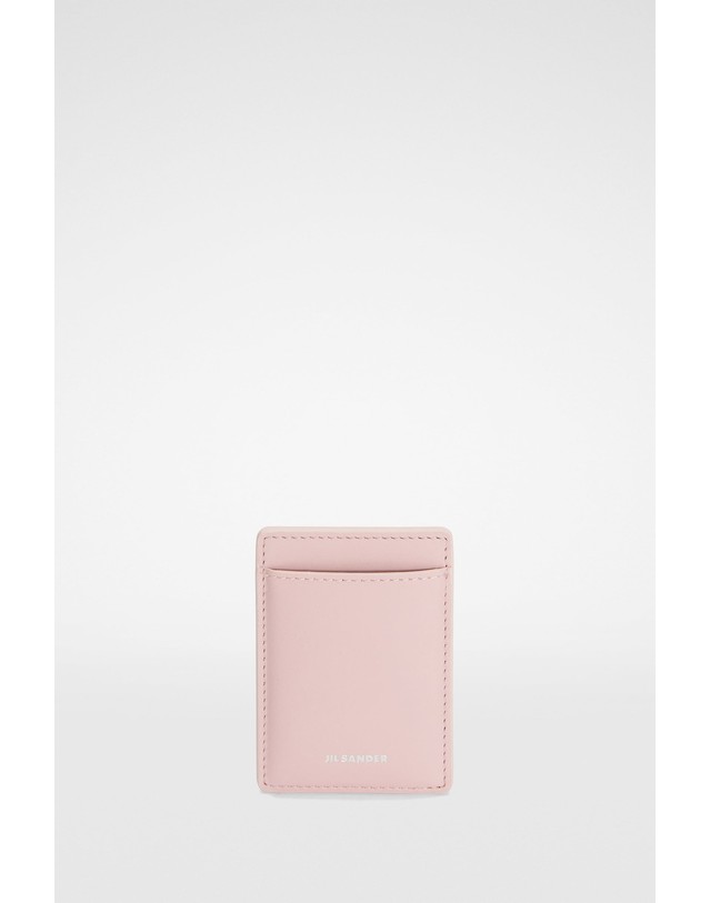 질샌더 질샌더 마그네틱 레더 카드지갑 J10VL0036P6986671 NEON ROSE 핑크 착용컷
