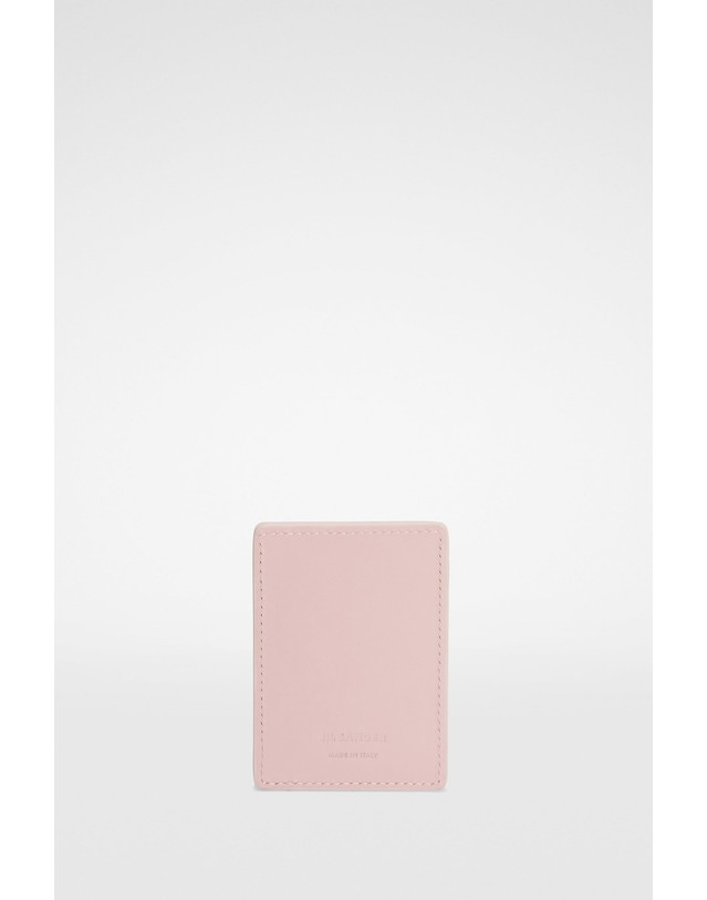 질샌더 질샌더 마그네틱 레더 카드지갑 J10VL0036P6986671 NEON ROSE 핑크 착용컷