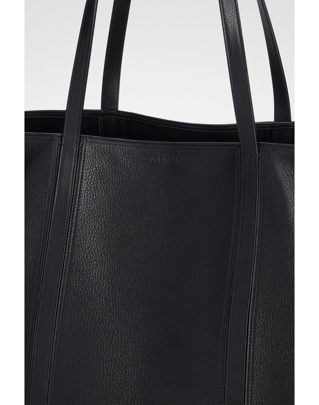 질샌더 질샌더 미니멀 카프레더 토트 숄더백 J25WC0014P9434001 SCHWARZ 블랙 착용컷