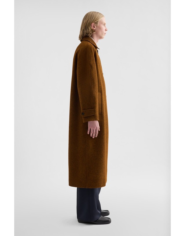 질샌더 질샌더 오버핏 울 펠트 싱글 롱 코트 J21SW0160J40401271 BEIGE 브라운 착용컷