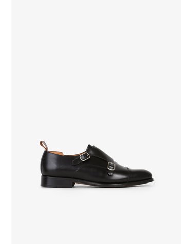 스캘퍼스 레더 더블 몽크스트랩 슈즈 22141-double-monk-shoes-nos-black BLACK