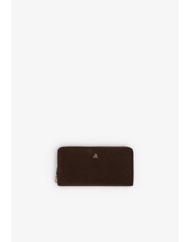 스캘퍼스 메탈 지퍼 클로저 장지갑 72300-scny-prem-plain-wallet-aw2627-brown BROWN