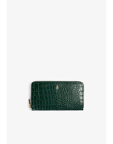 스캘퍼스 크로코 패턴 지퍼 장지갑 70917-sccroco-wallet-aw2627-darkgreen DARK GREEN