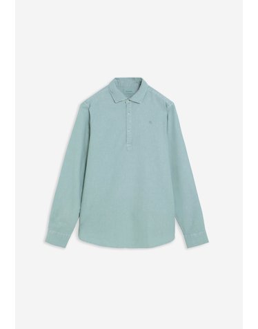 스캘퍼스 린넨 혼방 레귤러핏 긴팔 폴로 셔츠 65534-scnew-polera-se-colors-shirt-ss26-lightduck LIGHT DUCK